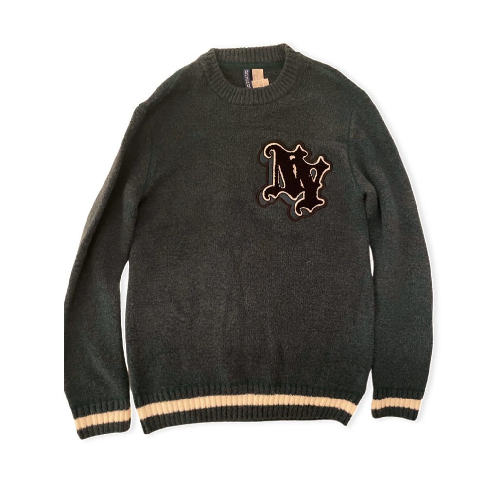 H&M Men’s Varsity Sweater with NY logo